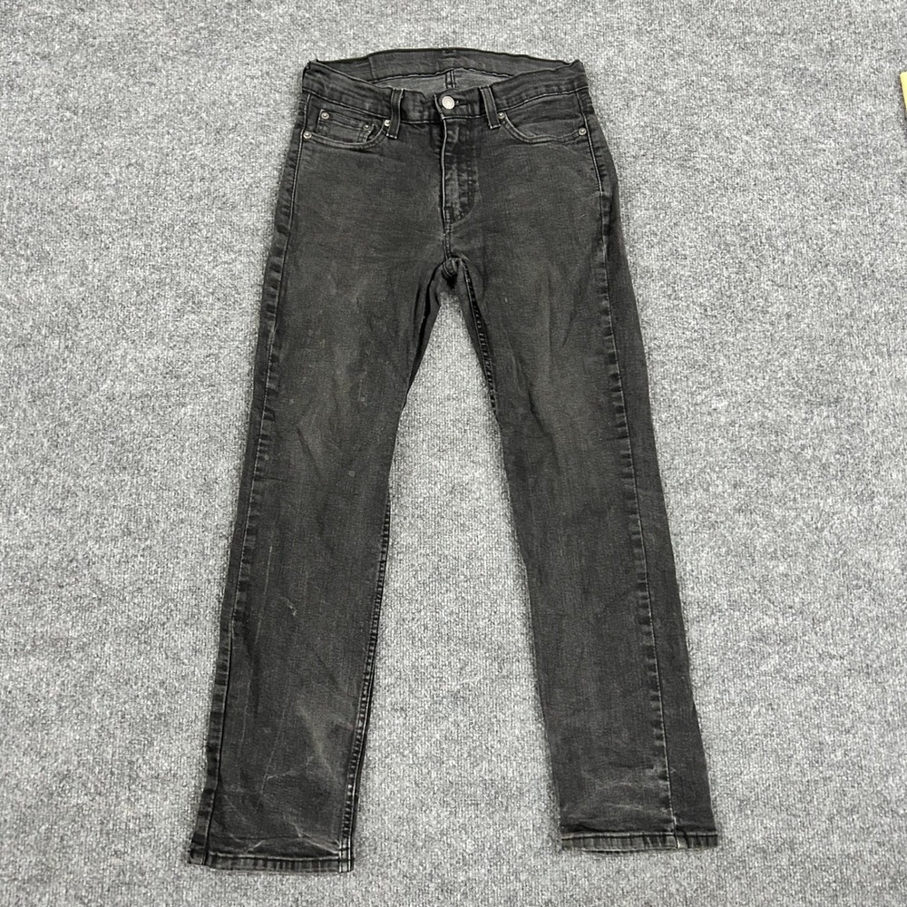 Levis Jeans Mens Size 29x30 Black 511 Slim Fit Faded Denim Casual Stretch Pants